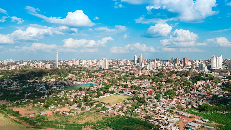 Asunción skyline — Paraguay vs Spain and Germany residency comparison