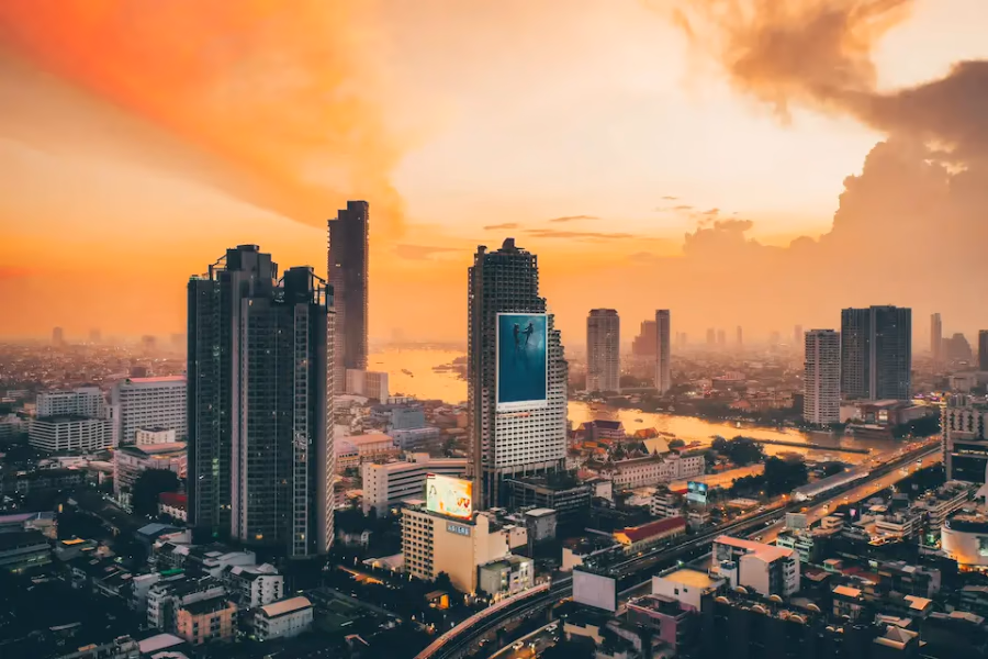 Bangkok skyline at night — crypto founder relocation playbook for 2026