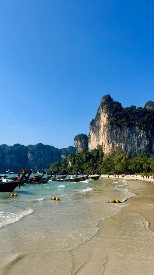 Beach in Krabi at sunset