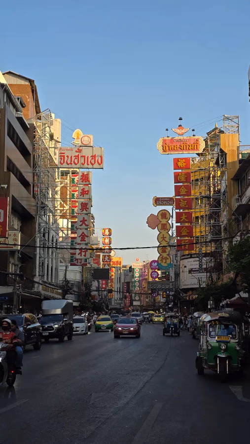 Thailand evening lifestyle scene